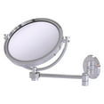thumbnail image 1 of 8 Inch Wall Mounted Extending Make-Up Mirror with Grooved Accents - Polished Chrome / 5X, 1 of 11