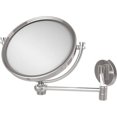 thumbnail image 1 of 8 Inch Wall Mounted Extending Make-Up Mirror with Twisted Accents - Polished Chrome / 2X, 1 of 5
