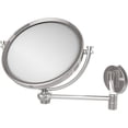 thumbnail image 1 of 8 Inch Wall Mounted Extending Make-Up Mirror with Twisted Accents - Polished Chrome / 4X, 1 of 5