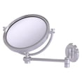 thumbnail image 1 of 8 Inch Wall Mounted Extending Make-Up Mirror with Twisted Accents - Satin Chrome / 2X, 1 of 5