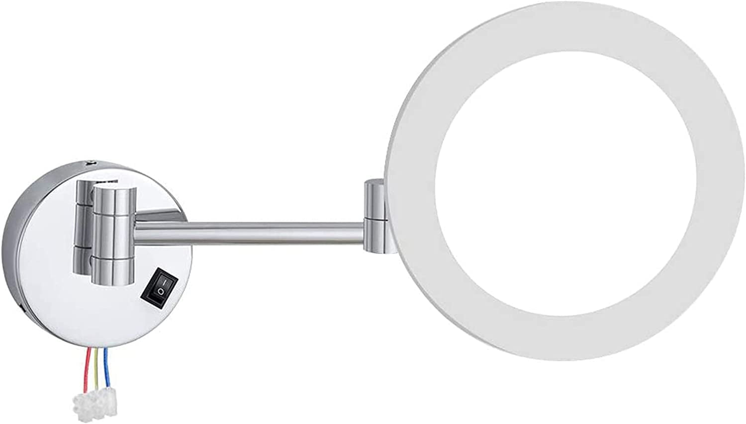 8 Inch Wall Mounted LED Lighted Makeup Mirror with Magnification