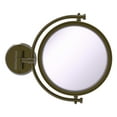 thumbnail image 1 of 8 Inch Wall Mounted Make-Up Mirror - Antique Brass / 5X, 1 of 2