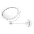 thumbnail image 1 of 8 Inch Wall Mounted Make-Up Mirror with Dotted Accents - Matte White / 5X, 1 of 11
