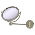 thumbnail image 1 of 8 Inch Wall Mounted Make-Up Mirror with Dotted Accents - Polished Nickel / 4X, 1 of 11