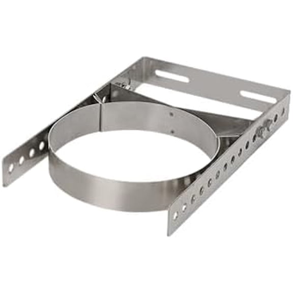 8 Inch Wall Support Bracket for Wood Stove Pipe, 6" Double Wall Chimney Pipe, 304 Stainless Steel Adjustable Wall Bracket, Chimney Pipe Holder, Fireplace Pipe Wall Bracket$$Tools & Hardware Other