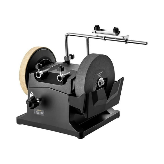 8-Inch Wet Sharpening System, Water Cooled Knife Grinder, 155 RPM, Vertical/Horizontal, for Knives, Chisels, Axes
