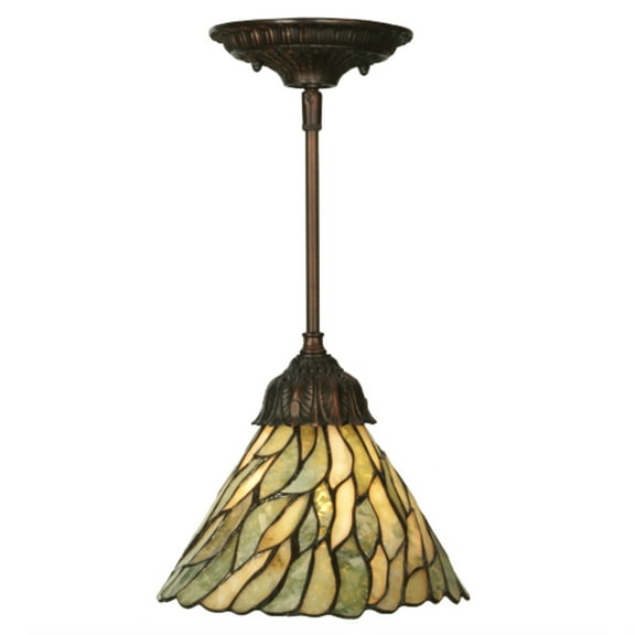 8"W Willow Jadestone Mini Pendant