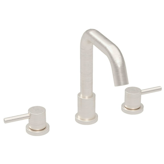 8 Inch Widespread Bathroom Faucet - Brushed Nickel with Pop Up Drain & Supply Lines