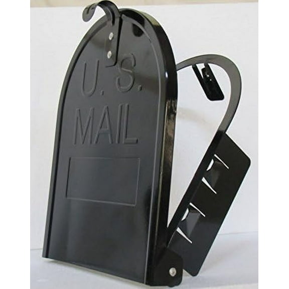 8 Inch (Width) by 10 Inch (Height) RetroFit"Snap-in" Mailbox Door Replacement - Black