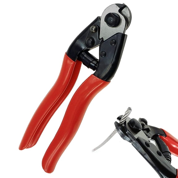 8 Inch Wire Rope Cutter, Stainless Steel Cable Cutter, Heavy Duty Wire Cutters Cutting Up to Wire Seals, Aircraft Cables, Decking, Railing,