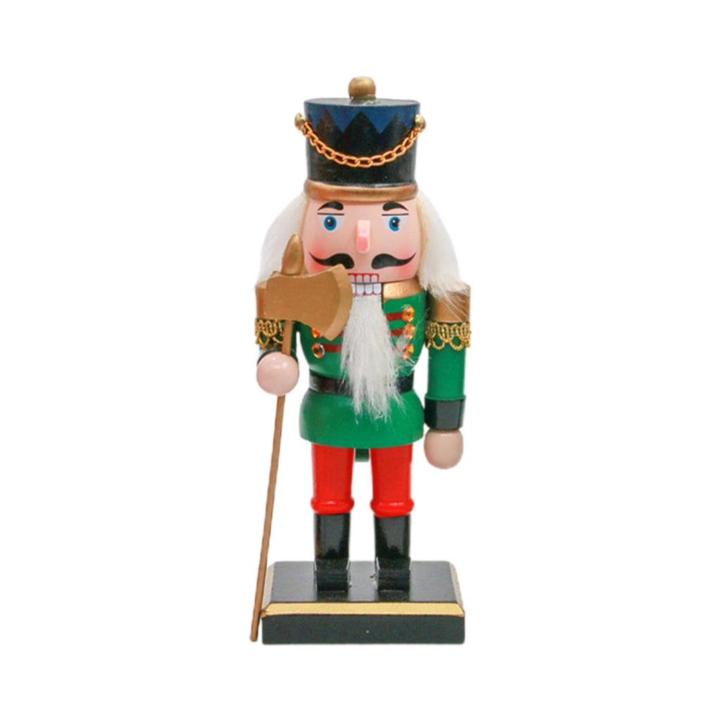 Classic 30cm Handpainted Wooden Nutcracker Figurines Christmas Ornaments Dolls For Friends And Kids Home Decoration Accessories