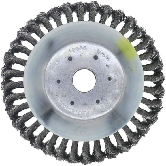 8 Inches Heavy Duty Trimmer Head Cutter for Rust Removal,Paving Stone, Pavement Joints or Driveway Round Steel Wire Brush Grass Cutter