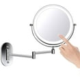 8 Inches Wall Mounted Makeup Mirror Double Sided 1X/10X Magnifying