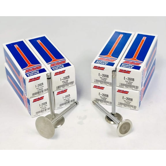 (8) Intake & (8) Exhaust Valves compatible with 1996-02 Chevy GMC 350 5.7 5.7L Vortec Engine (Stock Replacement)