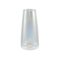 thumbnail image 1 of 8" Iridescent Indoor Clear Glass Vase, 1 of 5