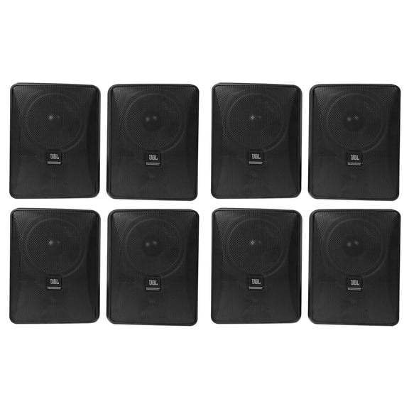 (8) JBL Control 25-1 5.25" 30w 70v Wall-Mount Commercial Restaurant/Bar Speakers
