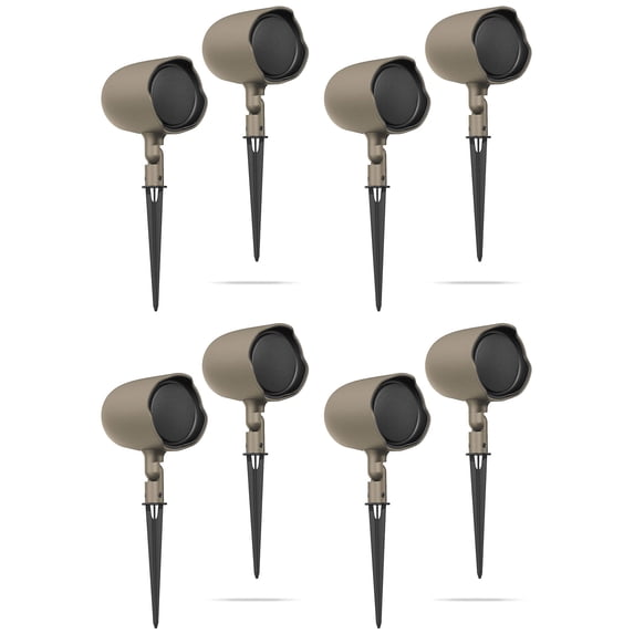 (8) JBL GSF3-TN 3" Landscape Ground Stake or Wall Mount 70v Commercial Speaker
