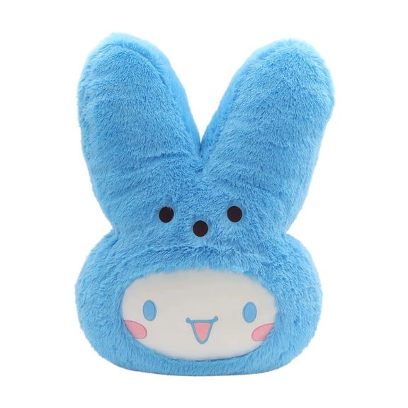 8" Kawaii Blue Easter Bunny Plush Toys - Pastel Anime Bunny Stuffed Animals - Soft Huggable Bunny Figures for Boys Easter Baskets, Nursery Decorations & Sensory Fidgets