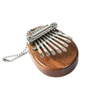 8 Key Kalimba Mini Portable Thumb Piano Finger Percussion Keyboard Pocket Musical Instrument Christmas Present Pendant