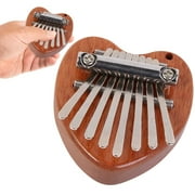 8-Key Kalimba Thumb Piano | Mini Wooden Musical Instrument | Portable Finger Harp with Lanyard | Compact Travel Size | Natural Wood & Steel Keys | Professional Performance Instrument