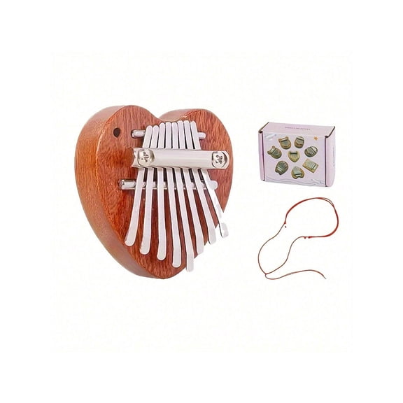 8 Key Mini Kalimba High Quality Exquisite Finger Piano Marimba Music Premium Accessories Pendant Gift Christmas And Halloween Gift Thanksgiving Gift