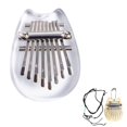 thumbnail image 1 of 8 Key Mini Kalimba Thumb Piano, Portable Finger Piano Musical Instrument with Lanyard, Handheld Percussion for Beginners and Music Lovers A#071 E, 1 of 8