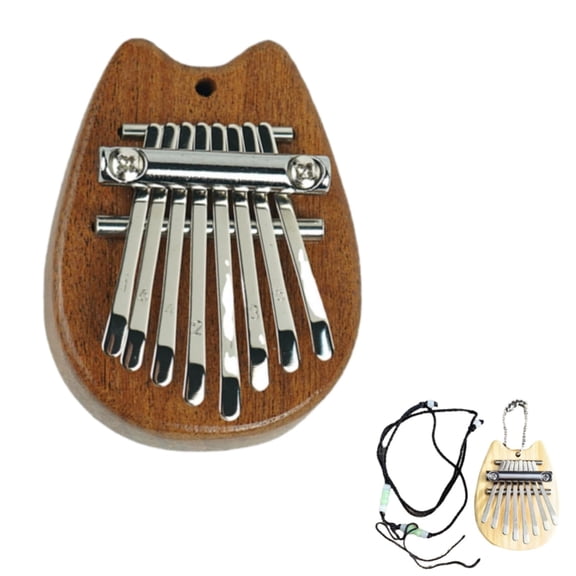 8 Key Mini Kalimba Thumb Piano, Portable Finger Piano Musical Instrument with Lanyard, Handheld Percussion for Beginners and Music Lovers B#071 G