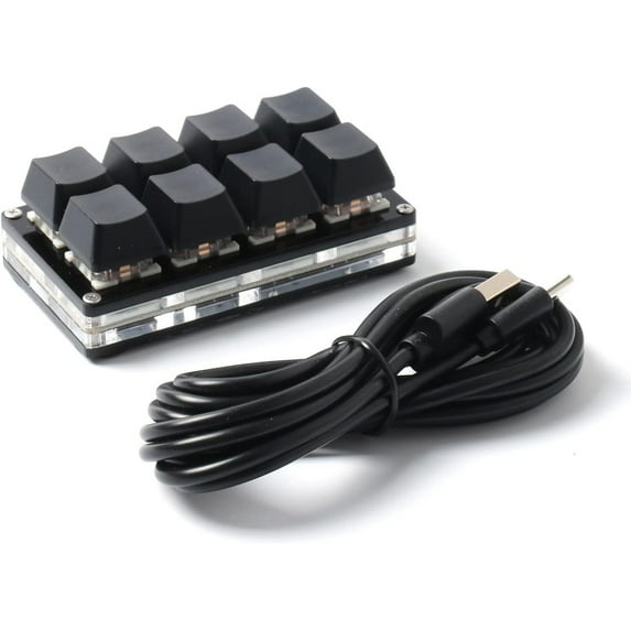 8 Keys Keyboard USB Interface Custom Copy Paste Shortcuts Mini Mechanical Keyboard for SayoDevice