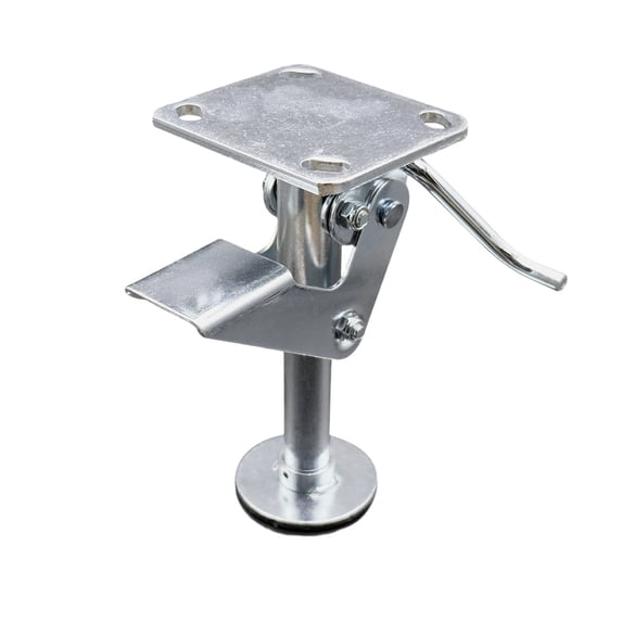 8" Kickbar Floor Truck Lock w/Top Plate - Service Caster Brand