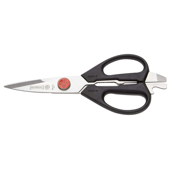 Mundial BP666 Black Handled Take-A-Part 8 Kitchen Shears"