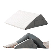 Maphissus 8 in Memory Foam Knee Pillow - Removable Cover, Triangle Wedge Pillow for Knee Support,Leg Elevation