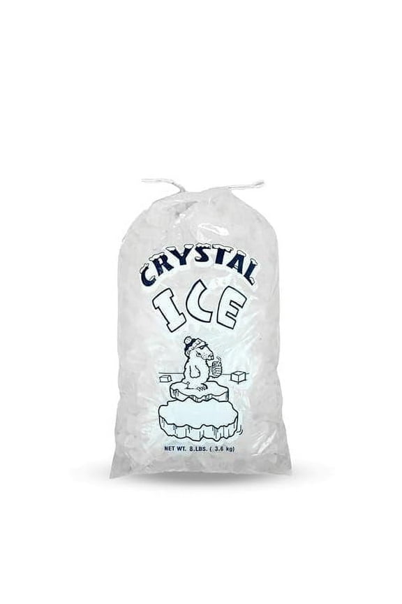 8 LB Ice Bags with Drawstring - Plastic Storage Bags (400 Count)