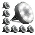 8 LED Bright Solar OIF8 Ground Lights, 2024 IP68 Waterproof Garden Upgrade Outdoor Light LED