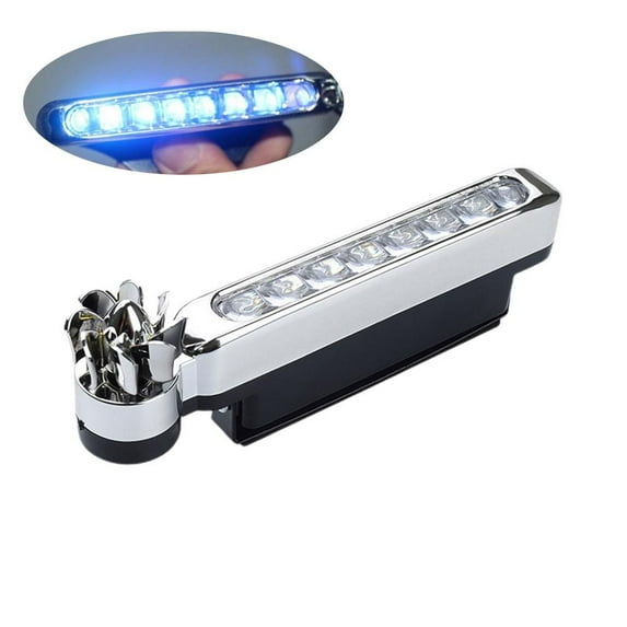 8-LED Car Daytime Running & Fog Light with Wind Power Generation, ABS Material, Adjustable for Vehicles