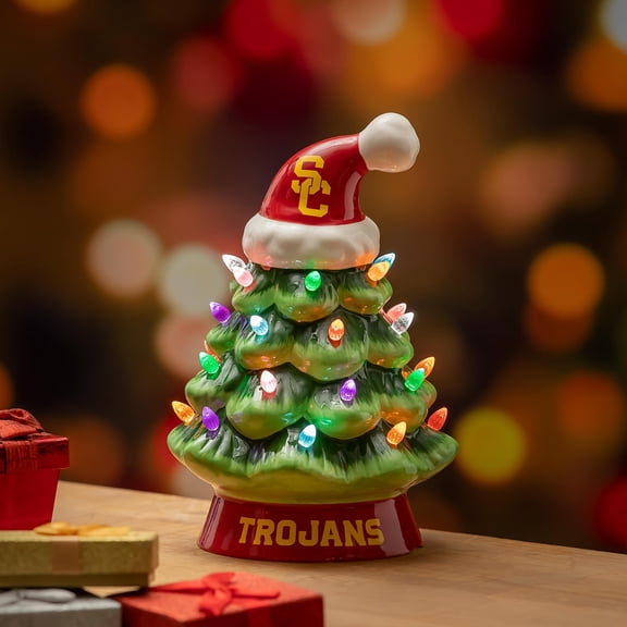 8" LED Ceramic Christmas Tree, University of Southern California