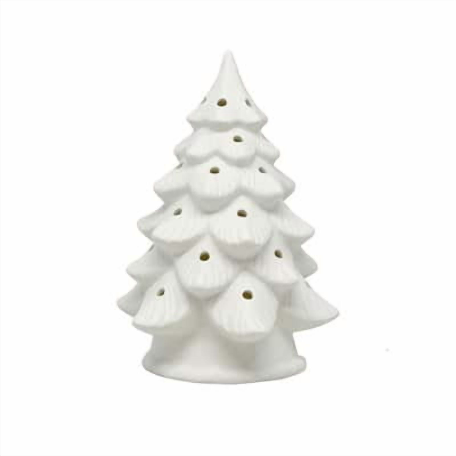 8" LED DIY Ceramic Christmas Tree Dcor by Make Market - Holiday and Christmas Crafts and Craft Kits