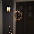 thumbnail image 1 of Northlight LED Lighted Hanging Ball Christmas Decoration - 8" - Warm White Lights, 1 of 9