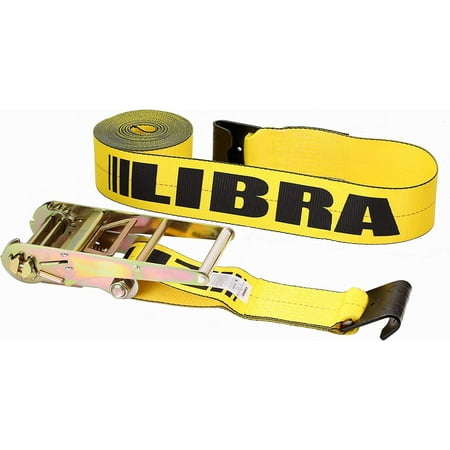 (8) LIBRA 4" X 30' Ratchet Strap W/ Flat Hooks Flatbed Truck Trailer Tie Down 5400 LB