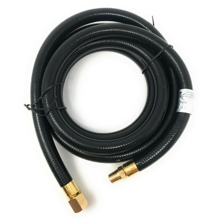 8' LP Propane Gas Hose Pressure Washer Hose Air Hose Assembly 3/8" Female Flare Nut Coupling x 1/4" Male NPT High or Low Pressure for LP GAS tanks RV BBQ Heaters Air Compressor