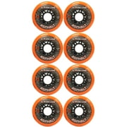 8 Labeda Gripper Asphalt Outdoor Roller Hockey Wheels - Orange 80mm X8