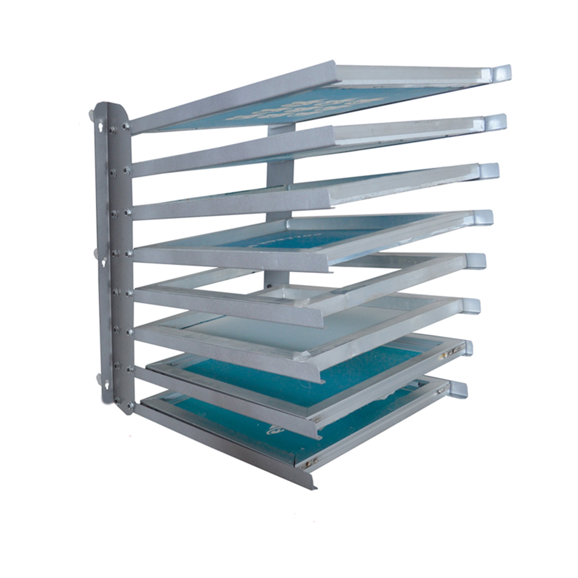 8 Layers Screen Printing Frame Storage Holder Screen Frame Rack ...