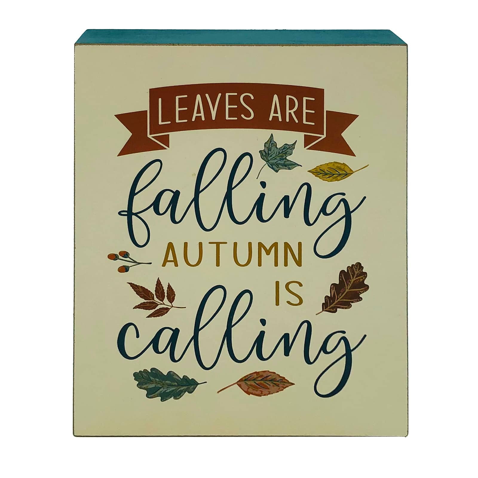 8”; Leaves Are Falling Tabletop Sign by Ashland®, Fall Décor