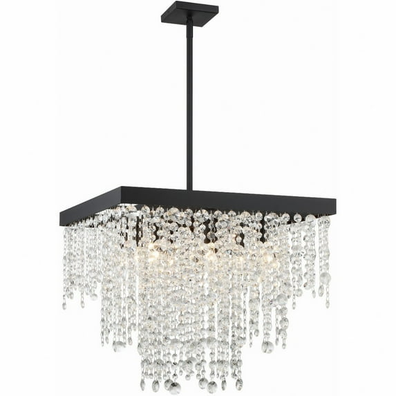 WIN-618-BF-CL-MWP-Crystorama Lighting-Winham - 8 Light Chandelier-19.5 Inches Tall and 22 Inches Wide