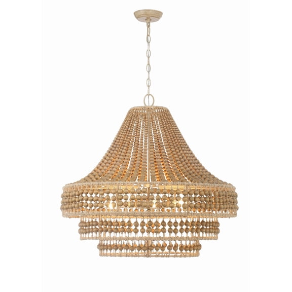 SIL-B6008-BS Crystorama Lighting Silas - 8 Light Chandelier-27.25 Inches Tall and 30 Inches Wide     -Traditional Installation
