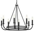 thumbnail image 1 of 8 Light Chandelier-Matte Black Finish    -Traditional Installation Crystorama Lighting Bai-A2108-Mk, 1 of 5