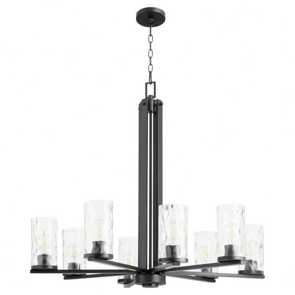 8 Light Chandelier in Contemporary Style-32.25 inches Tall and 36 inches Wide-Matte Black Finish Bailey Street Home 183-Bel-5055131
