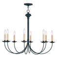 thumbnail image 1 of 8 Light Chandelier in Farmhouse Style 30 inches Wide By 25 inches High Bailey Street Home 218-Bel-1119826, 1 of 1