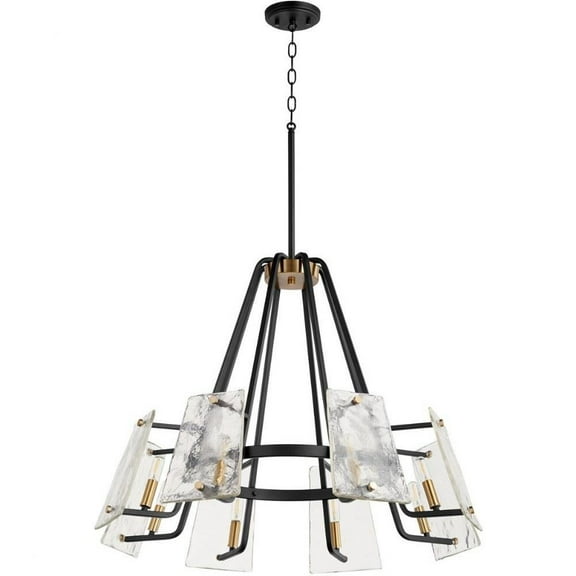 8 Light Chandelier in Style 32 inches Wide By 24.75 inches High Bailey Street Home 183-Bel-4386106