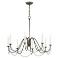 thumbnail image 1 of 8 Light Chandelier in Traditional Style-30 inches Tall and 36 inches Wide-Chestnut Bronze Finish Bailey Street Home 93-Bel-4528265, 1 of 1