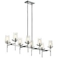 thumbnail image 1 of 8 Light Double Linear Chandelier In Vintage Industrial Style-19 Inches Tall And 17 Inches Wide Kichler Lighting 43696Ch, 1 of 7